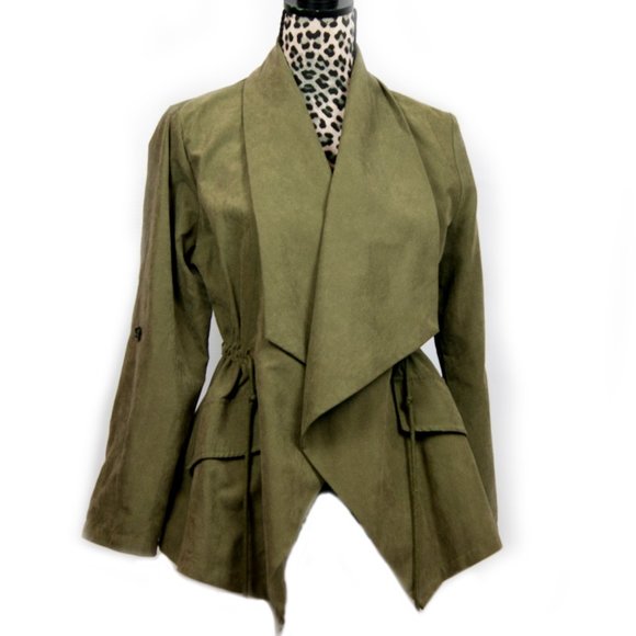 Shein Army Green top Sz M - Picture 1 of 12